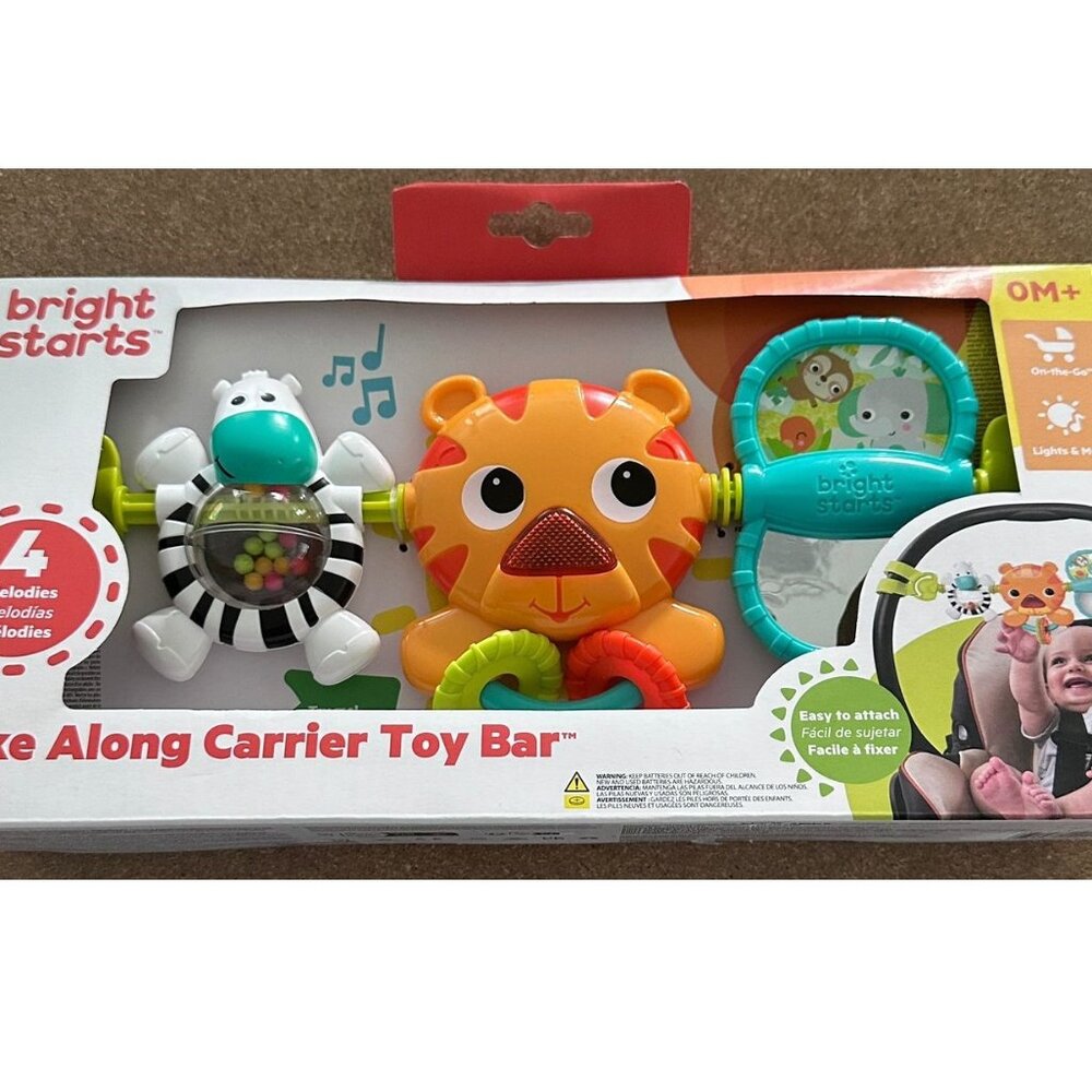 Bright starts. take along carrier toy bar